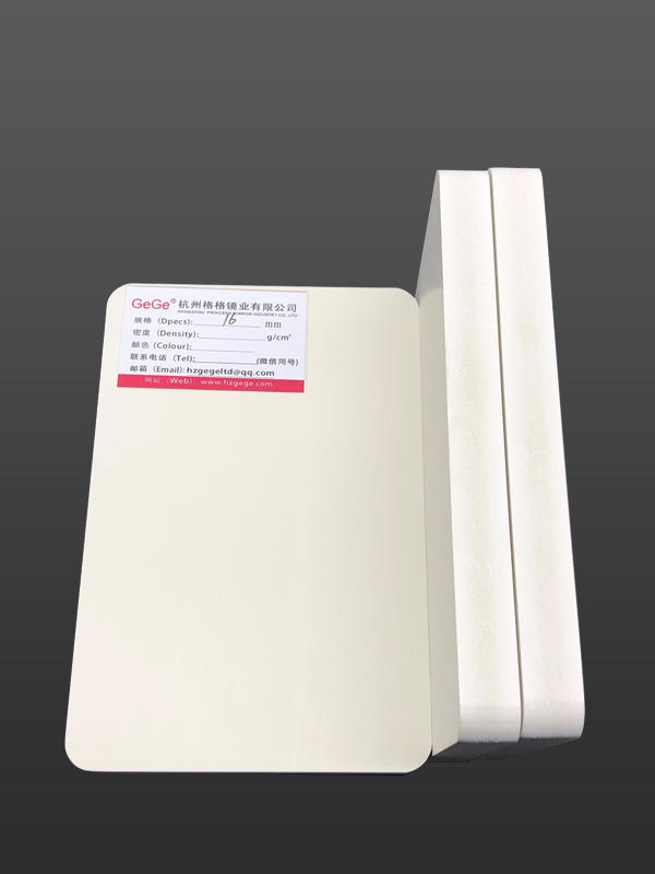 16 mm:n sileä tai yksipuolinen kohokuvioitu valkoinen PVC-puristettu vaahtomuovilevy