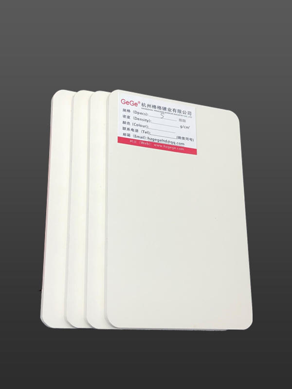 5MM yksipuolinen kohokuviointi vedenpitävä valkoinen PVC-vaahtolevy